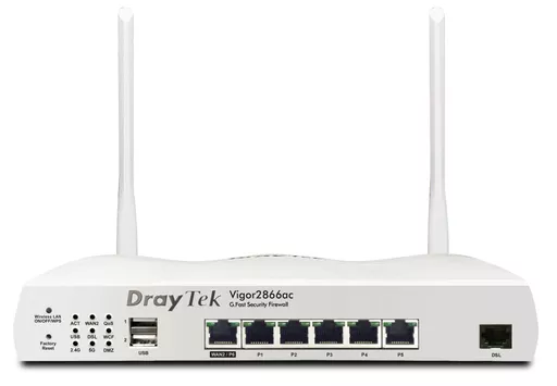 Draytek Vigor 2866Vac wired router Gigabit Ethernet White