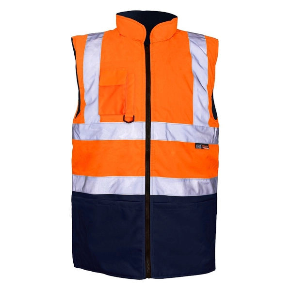Picture of Supertouch Supertouch Orange/Navy 2 Tone Bodywarmer