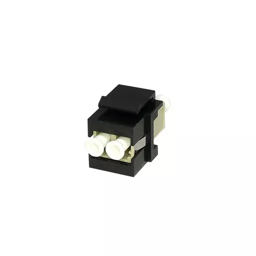 Multimode Fibre Keystone Coupler LC-LC Simplex, Black