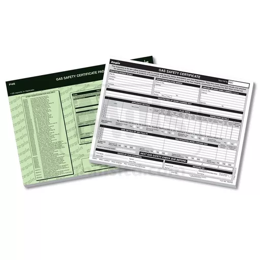 Regin Gas Safety / Landlords Certificate Pad