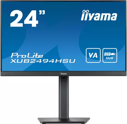 iiyama ProLite XUB2494HSU-B2 computer monitor 60.5 cm (23.8") 1920 x 1080 pixels Full HD LED Black