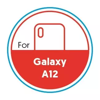 Smartphone Circular 20mm Label - Galaxy A12 - Red