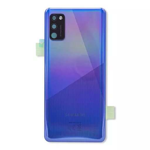 Back Cover w/ Camera Lens (Service Pack) (Blue) - For Galaxy A41 (A415)