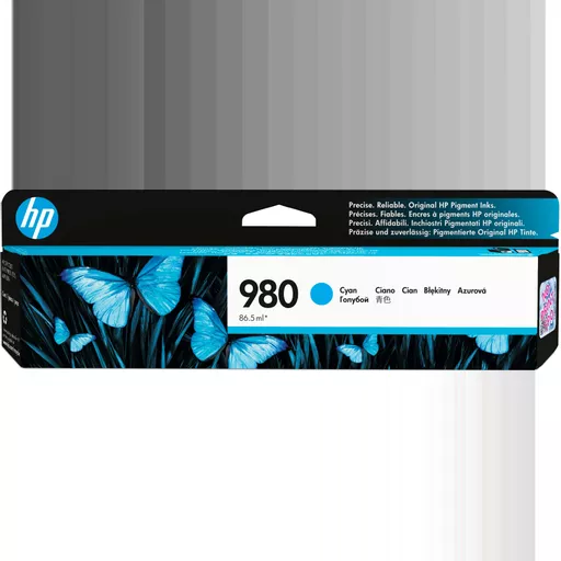 HP D8J07A/980 Ink cartridge cyan, 6.6K pages ISO/IEC 24711 86.5ml for HP OfficeJet X 555