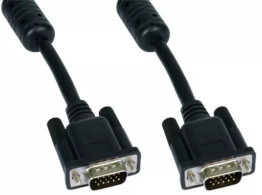 Cables Direct SVGA, 2m, M-M VGA cable VGA (D-Sub) Black