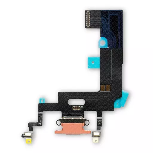 Charging Port Flex Cable (Coral) (CERTIFIED - Aftermarket) - For iPhone XR