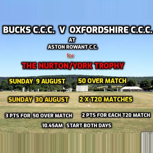 Bucks T20 squad for Aston Rowant double header v Oxon