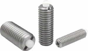 K0320 - Spring Plungers With Hexagon Socket And POM Thrust Pin In Stainless Steel
