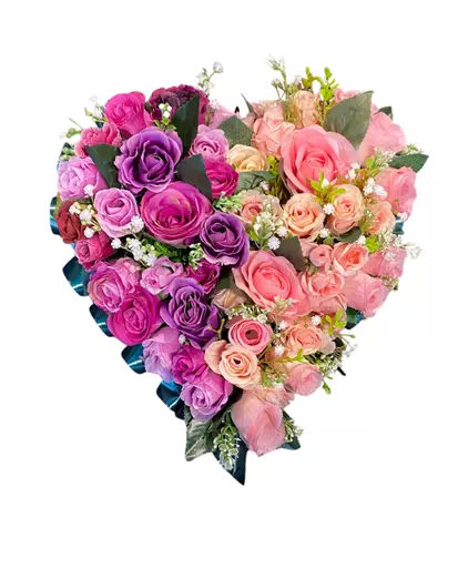 Luxury Heart shaped Wreath - funeral tribute - any colour