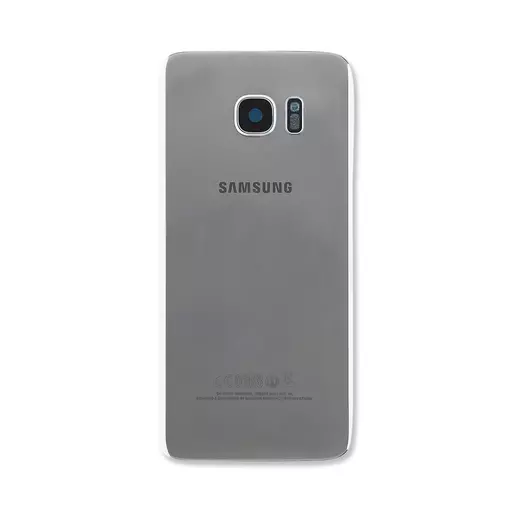 Back Cover w/ Camera Lens (Service Pack) (Silver) - For Galaxy S7 Edge (G935)
