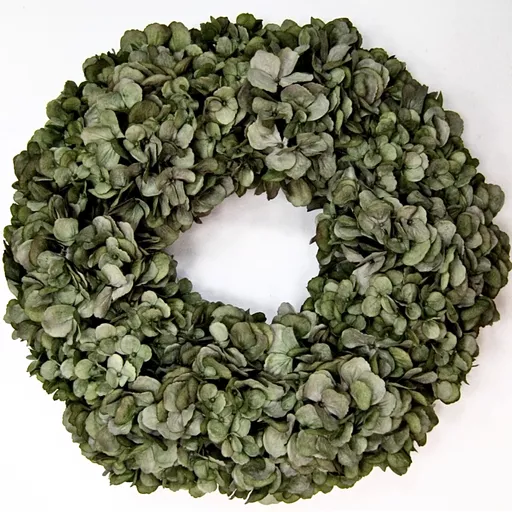 Green Hydrangea Wreath, Large