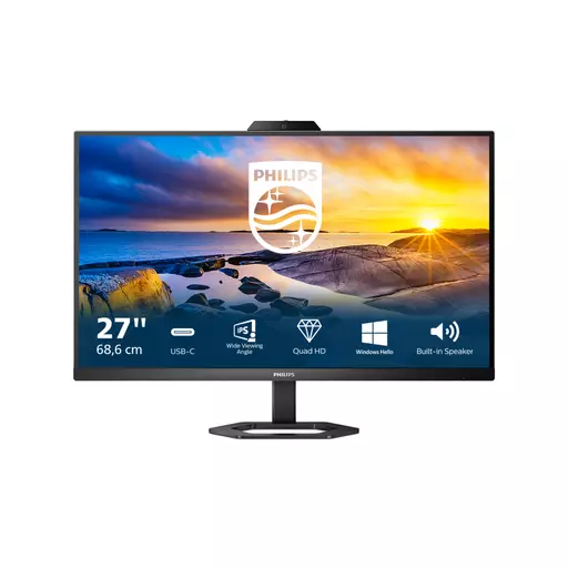 Philips 5000 series 27E1N5600HE/00 computer monitor 68.6 cm (27") 2560 x 1440 pixels Quad HD LCD Black