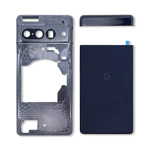 Back Housing (No Logo) (Obsidian) (RECLAIMED) - For Google Pixel 7 Pro