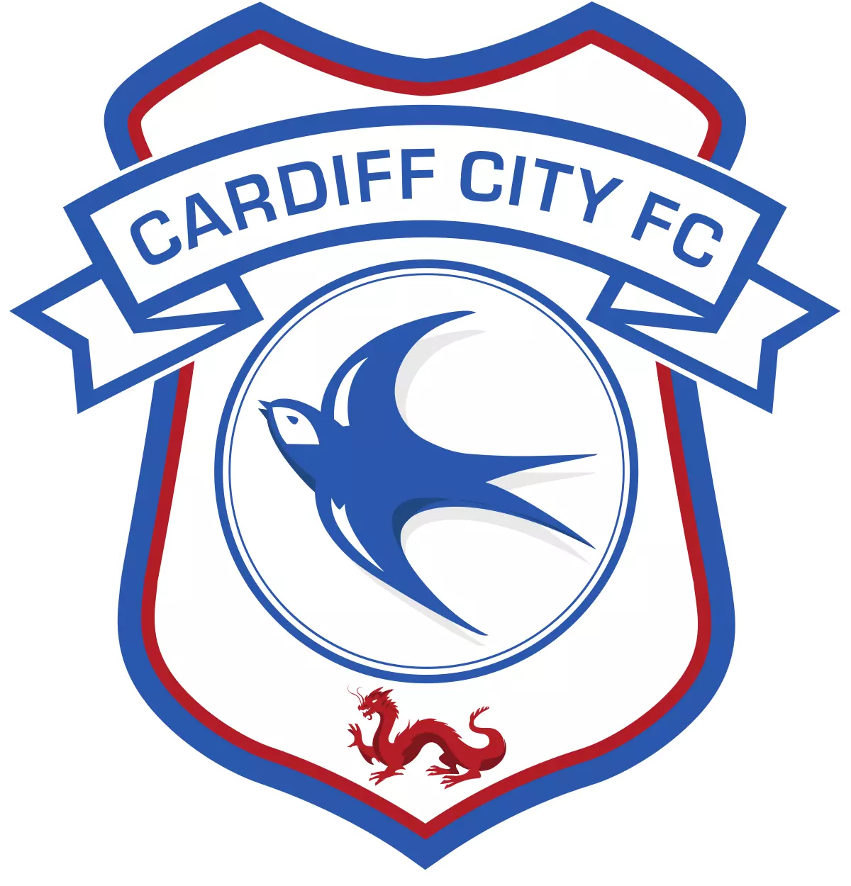 Cardiff City FC Crest Birthday Card 