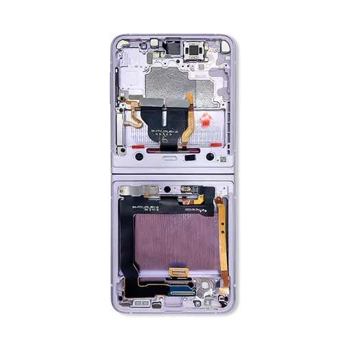 Inner OLED Screen Assembly (Service Pack) (Lavender) (No Camera) - Galaxy Z Flip-3 5G (2021) (F711)
