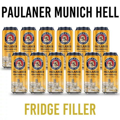 Paulaner Munich Helles Can Fridge Filler
