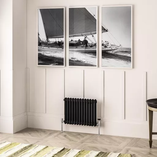Imperia 2 Column Radiator 450 x 605mm Matt Black