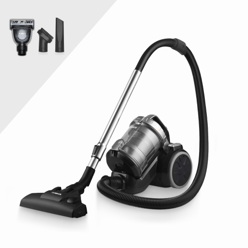 Tower TXP10 1.5 Litre Cylinder Vacuum Cleaner Silver from Tower Housewares