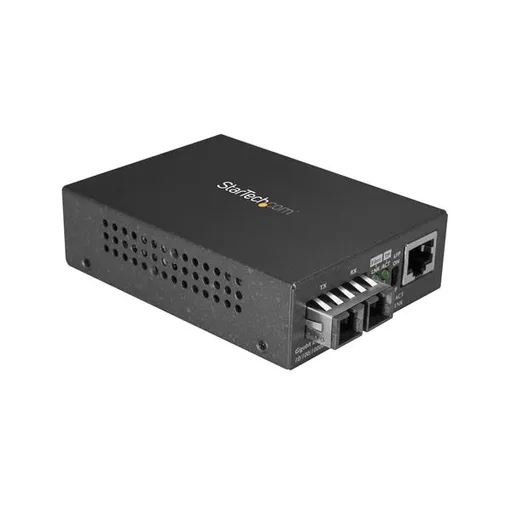 StarTech.com Multimode (MM) SC Fiber Media Converter for 10/100/1000 Network - 550m Range - Gigabit Ethernet - 850nm - Full Duplex