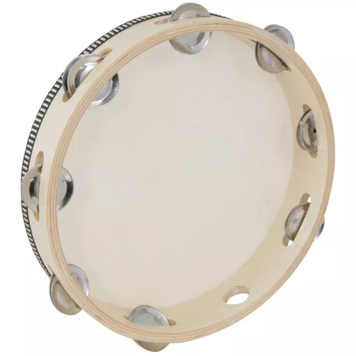 Chord Headed Tambourine 25cm (10
