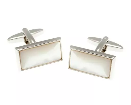 Rectangular Mother Of Pearl Cufflinks (2)