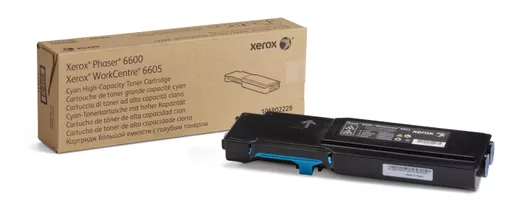 Xerox 106R02229 Toner-kit cyan high-capacity, 6K pages ISO/IEC 19798 for Xerox Phaser 6600
