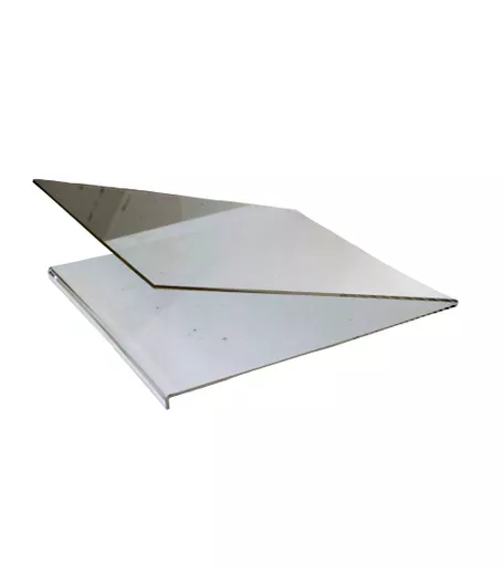 Perspex Slatwall V Shelf - 30cm x 30cm
