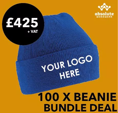 100 Embroidered Beanie Bundle