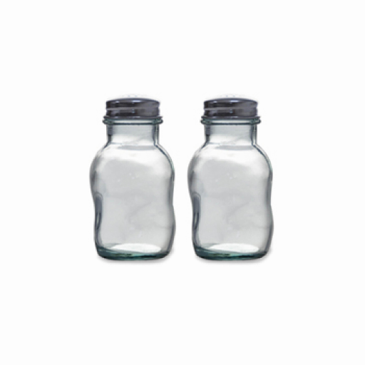 Tower Recycled Glass Salt and Pepper Shaker Set Transparent from Tower Housewares