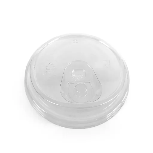 90mm RPET Strawless Cold Cup Lid Clear