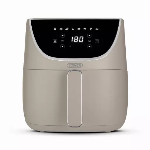 8L Air Fryer Healthy Fryer Oven Cooker LED Airfryer Oil Free Kitchen 1700W  Beige