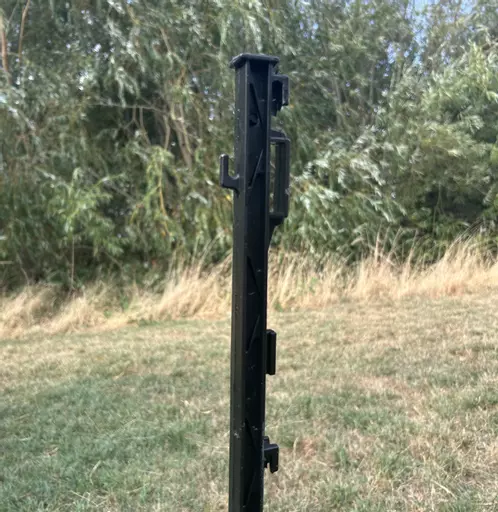 black polypost for electric fences