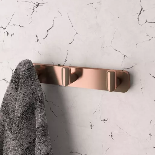 Asti Triple Robe Hook - Brushed Bronze