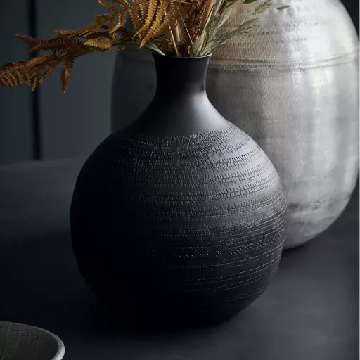 -Vase, Reena, Brown - Small