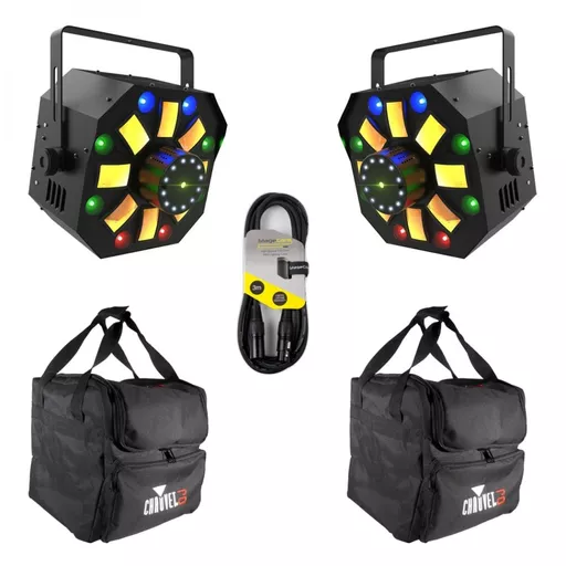 Chauvet Swarm Wash FX ILS x2 with Gear Bags Bundle