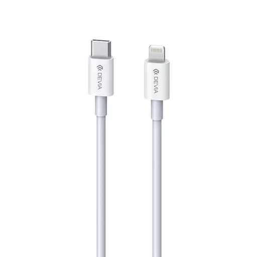 Devia - Comma 1.5m (27W) Power Delivery - USB-C to MFI Lightning Cable - White