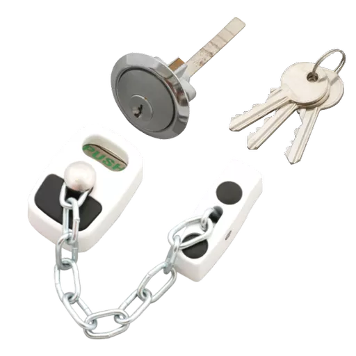 ASEC Door Chain with External Cylinder