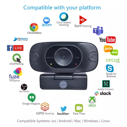 JPL Vision Mini webcam 2 MP 1940 x 1080 pixels USB 2.0 Black