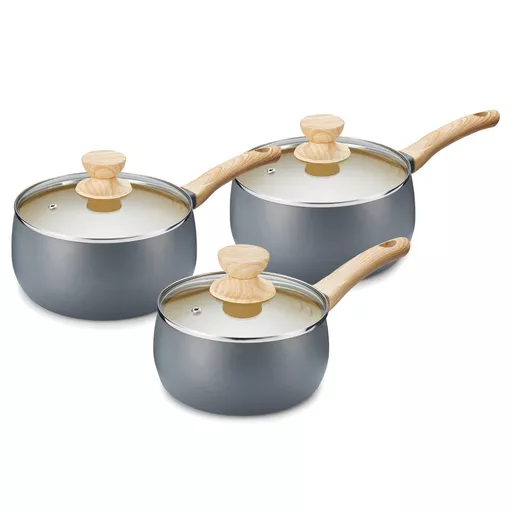 Scandi 3 Piece Saucepan Set