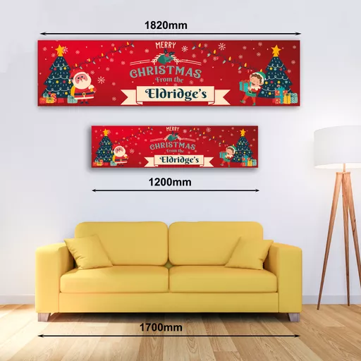Personalised Banner - Christmas Family Banner