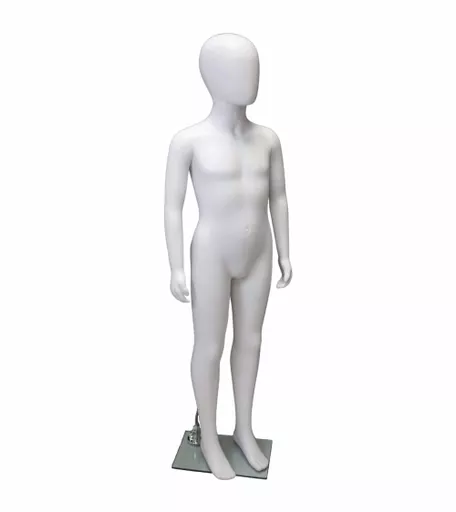Age 7 - 9 Matt White Faceless Child Mannequin