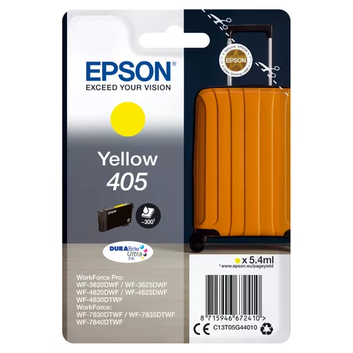 Epson C13T05G44010/405 Ink cartridge yellow, 300 pages 5.4ml for Epson WF-3820/7830