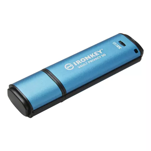 Kingston Technology IronKey Vault Privacy 50 USB flash drive 32 GB USB Type-A 3.2 Gen 1 (3.1 Gen 1) Blue