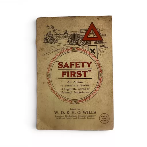'Safety First' cigarette card album complete