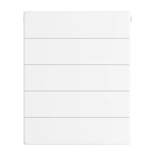Flat Cover Plate with Lines 500 x 400 Gloss White