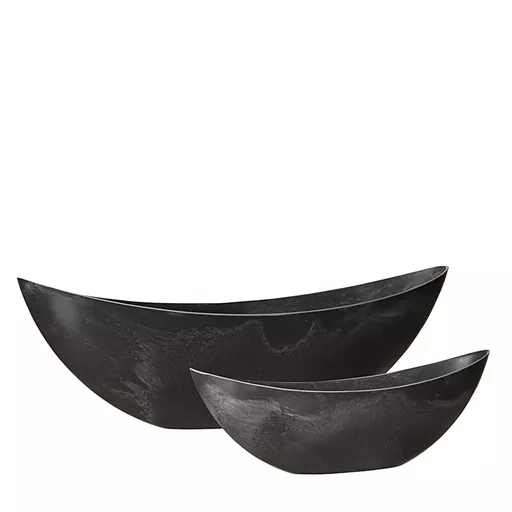 Boat-bowls, Venla, Charcoal Matt Finish, Set of 2