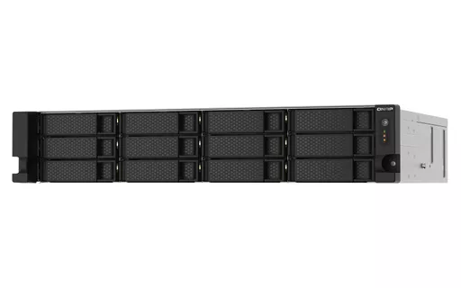 QNAP TS-1273AU-RP-8G NAS/storage server Rack (2U) Ethernet LAN Aluminium, Black V1500B