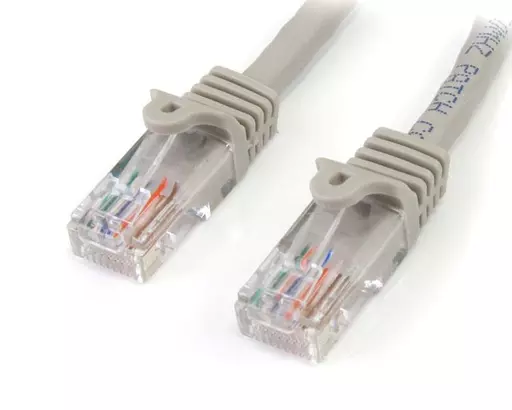StarTech.com Cat5e Patch Cable with Snagless RJ45 Connectors - 5 m, Grey