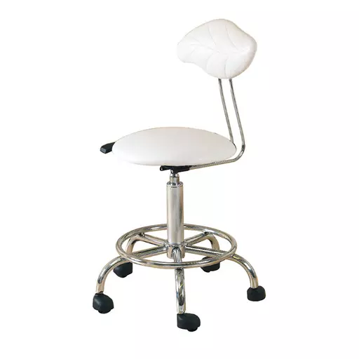 SkinMate Therapist Stool With Backrest & Footrest