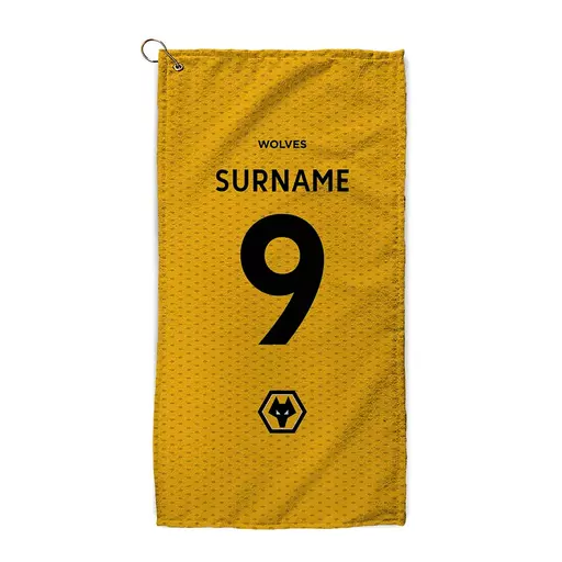 Wolverhampton Wanderers Back of Shirt Golf Towel